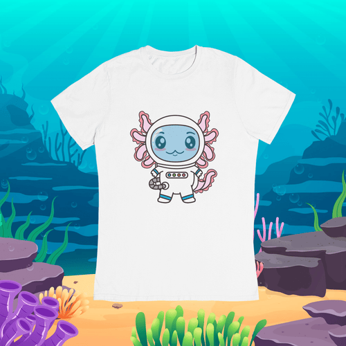 Playera Axolotzin Astronauta Ajolote