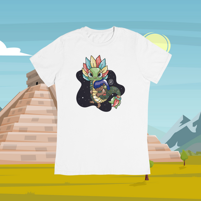 Playera Ajolotito Niña Y Quetzalcoatl Mirari Chan