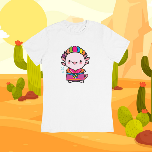 Playera Ajolotita Mexicana Xo The Monster Adulto E Infantil