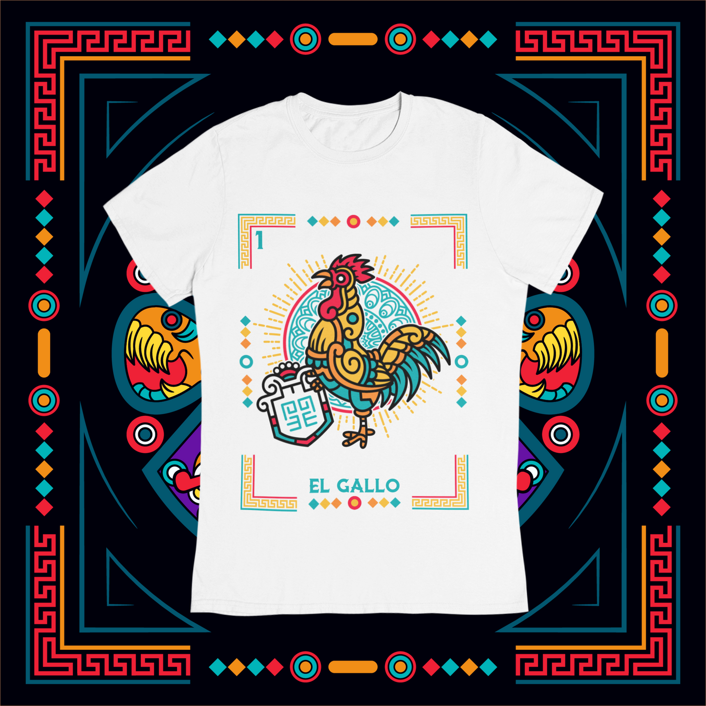 Playera Loteria Gallo Adulto E Infantil