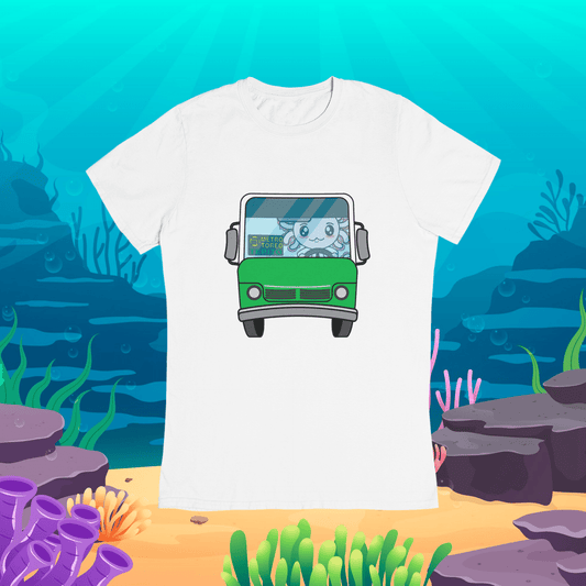 Playera Axolotzin Microbusero Ajolote Adulto E Infantil
