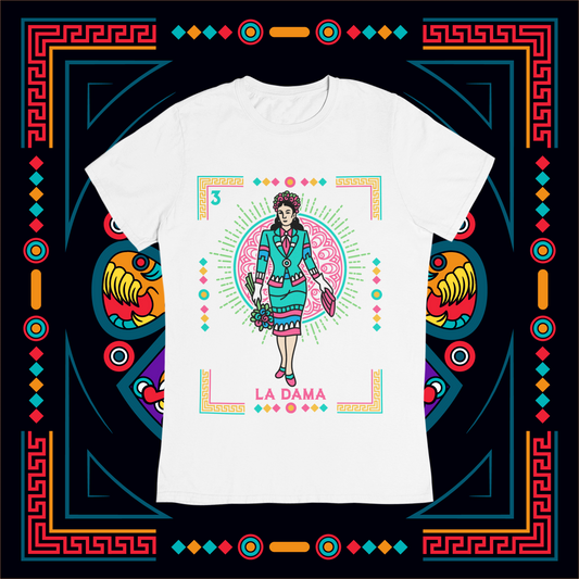 Playera Loteria La Dama Adulto E Infantil