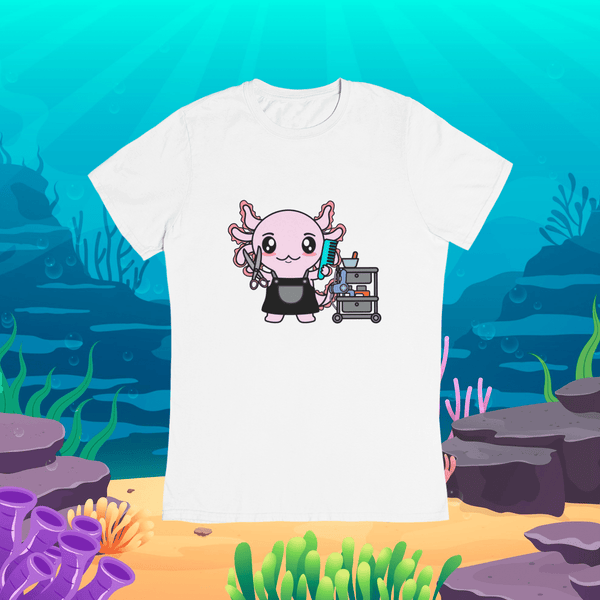 Playera Axolotzin Barbero Ajolote Adulto E Infantil