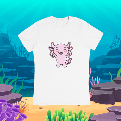Playera Axolotzin Feliz Ajolote Adulto E Infantil