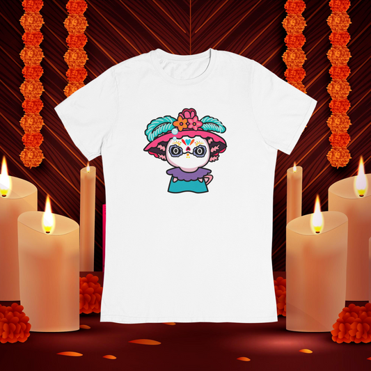 Playera Ajolotita Catrina Xo The Monster Adulto E Infantil