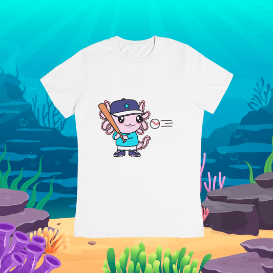 Playera Axolotzin Beisbolista Ajolote Adulto E Infantil