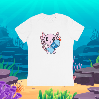 Playera Axolotzin Botella Agua Ajolote