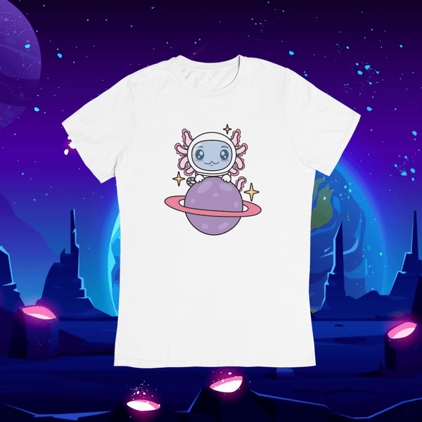 Playera Axolotzin Planeta Ajolote Adulto E Infantil