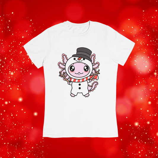 Axolotzin Muñeco De Nieve Ajolote Navidad