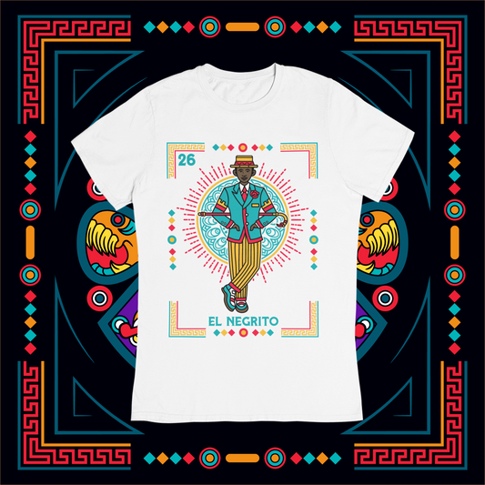 Playera Loteria El Negrito Adulto E Infantil