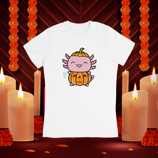 Playera Ajolote Calabaza Xo The Monster Adulto E Infantil