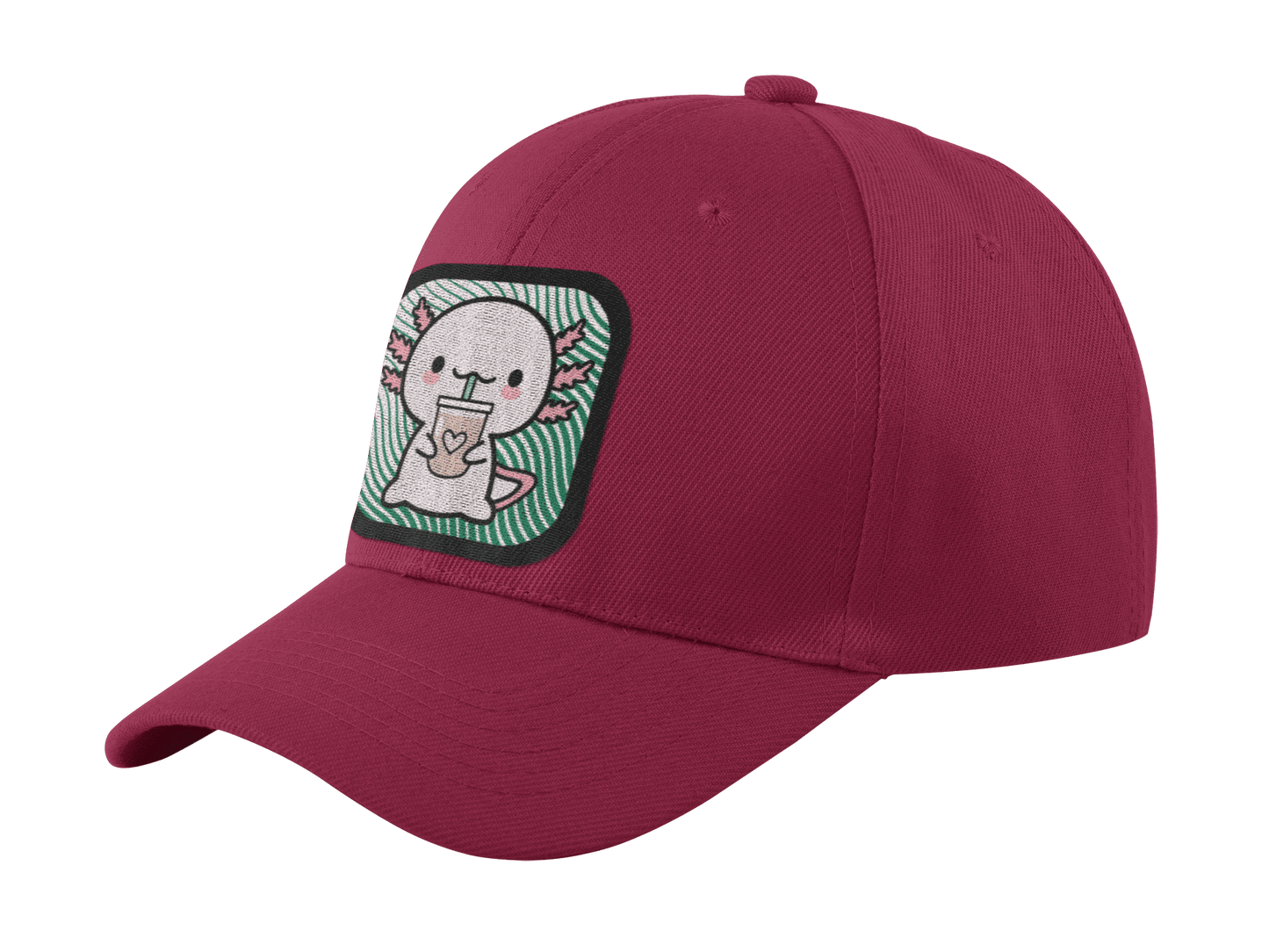 Gorra Unisex Curva Ajolote Bebiendo  Xo The Monster
