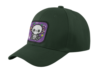 Gorra Unisex Curva Ajolote Esqueleto Xo The Monster