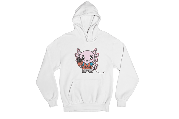 Hoodie Axolotzin Reportero Ajolote Unisex