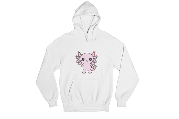 Hoodie Axolotzin Triste Ajolote Unisex