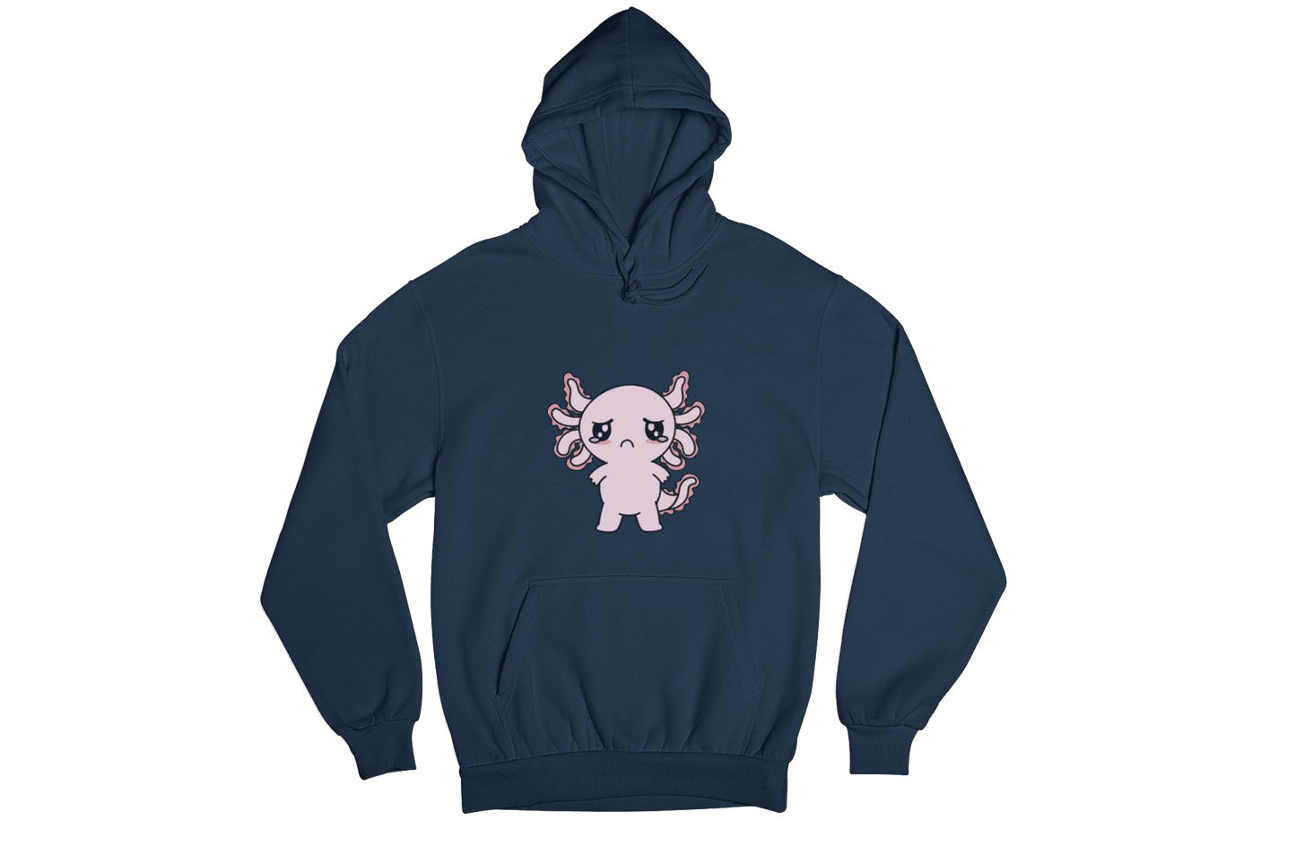 Hoodie Axolotzin Triste Ajolote Unisex