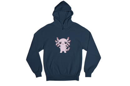 Hoodie Axolotzin Triste Ajolote Unisex