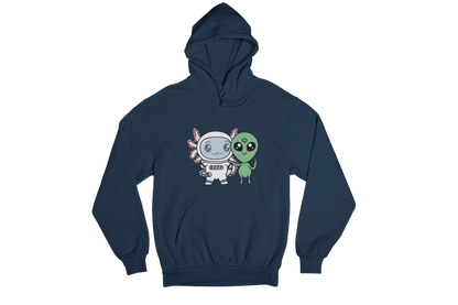 Hoodie Axolotzin Y Marcianito Ajolote Unisex