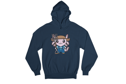 Hoodie Axolotzin Granjero Ajolote Unisex