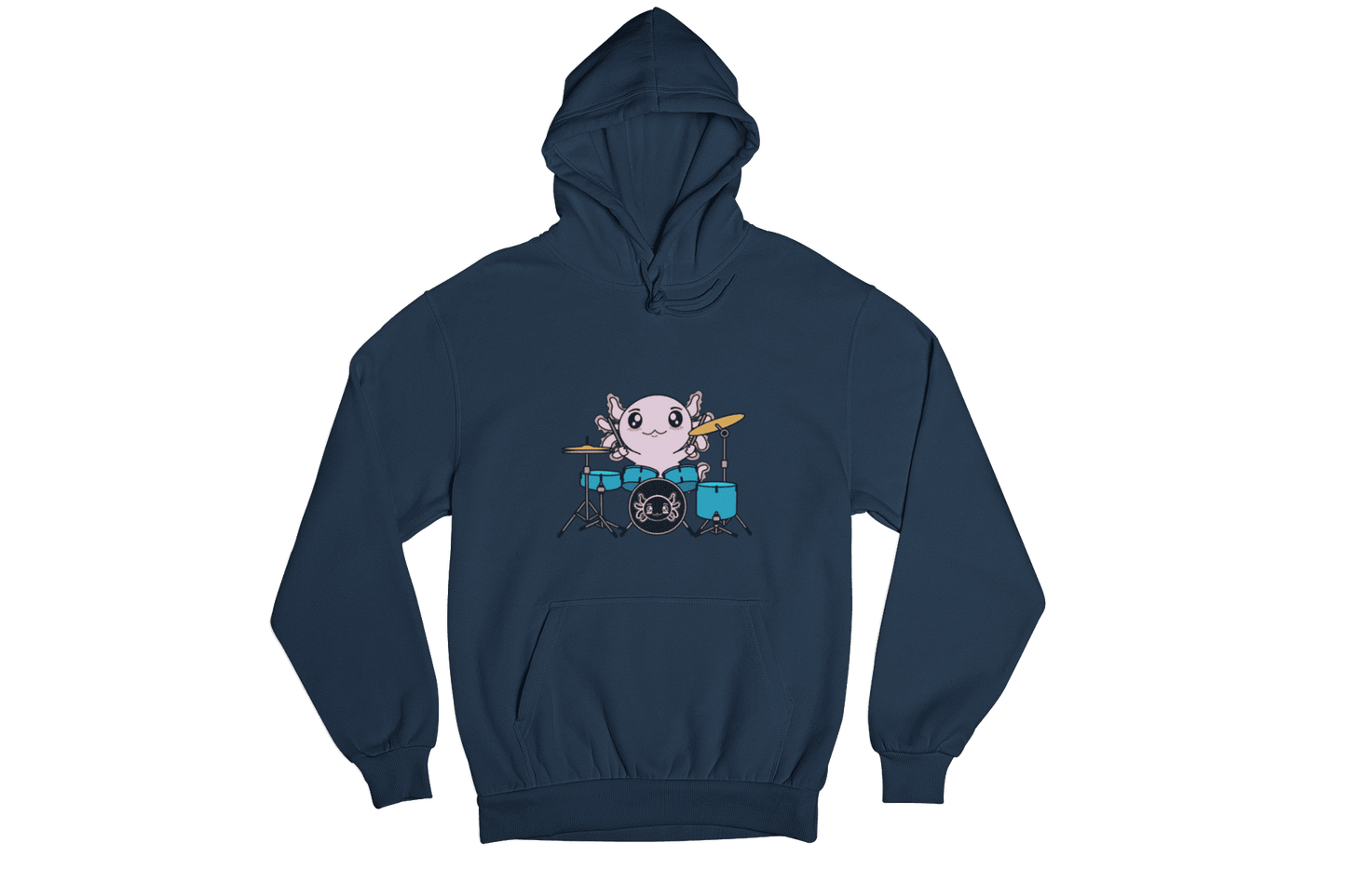 Hoodie Axolotzin Baterista Ajolote Unisex