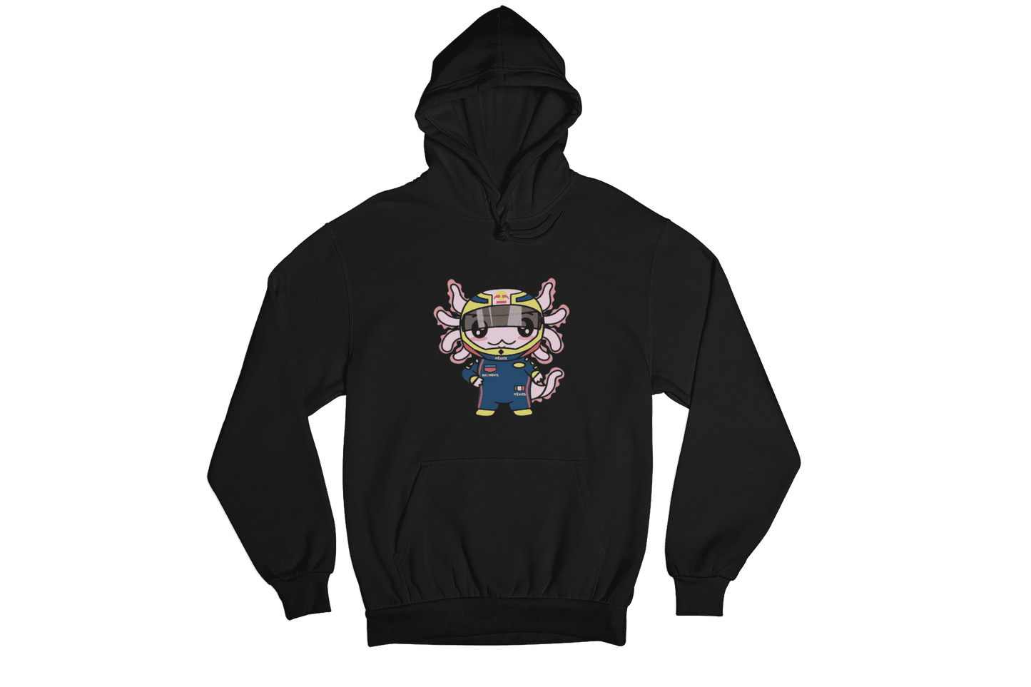 Hoodie Axolotzin Piloto De Carreras Ajolote Unisex
