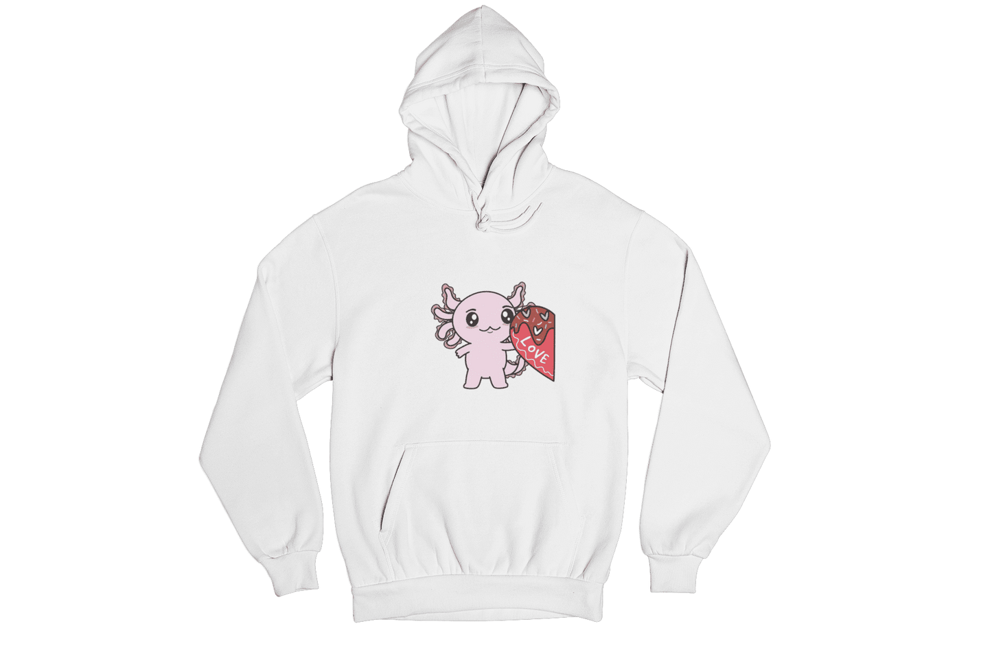 Hoodie Axolotzin Love You Ajolote Unisex