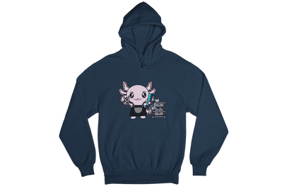 Hoodie Axolotzin Barbero Ajolote Unisex