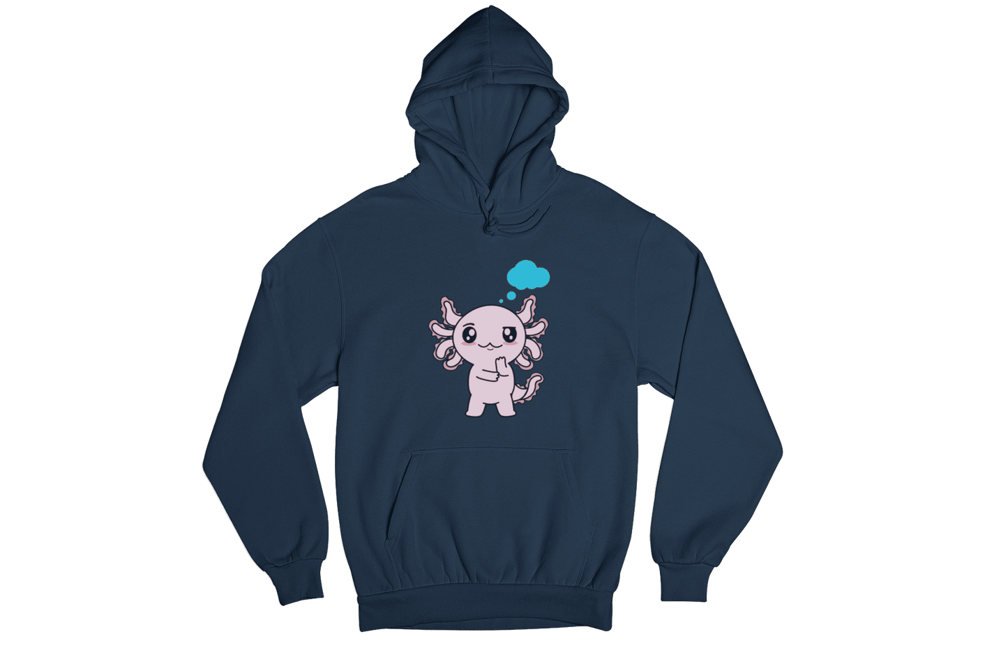 Hoodie Axolotzin Pensando Ajolote Unisex