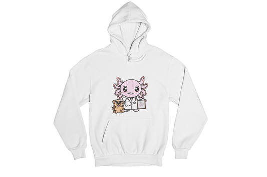 Hoodie Axolotzin Veterinario Ajolote Unisex