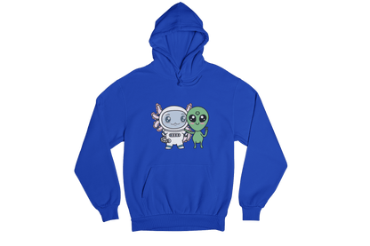 Hoodie Axolotzin Y Marcianito Ajolote Unisex