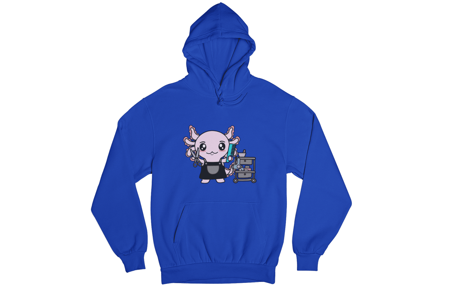 Hoodie Axolotzin Barbero Ajolote Unisex