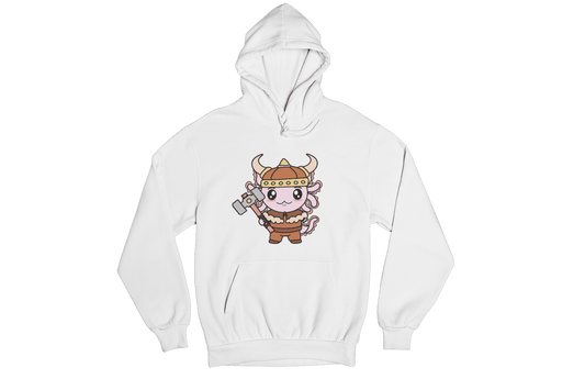 Hoodie Axolotzin Vikingo Ajolote Unisex