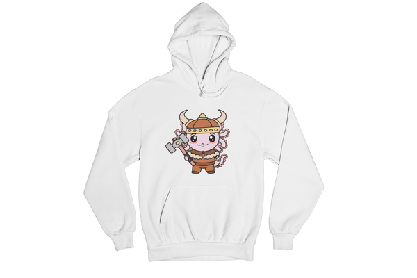 Hoodie Axolotzin Vikingo Ajolote Unisex