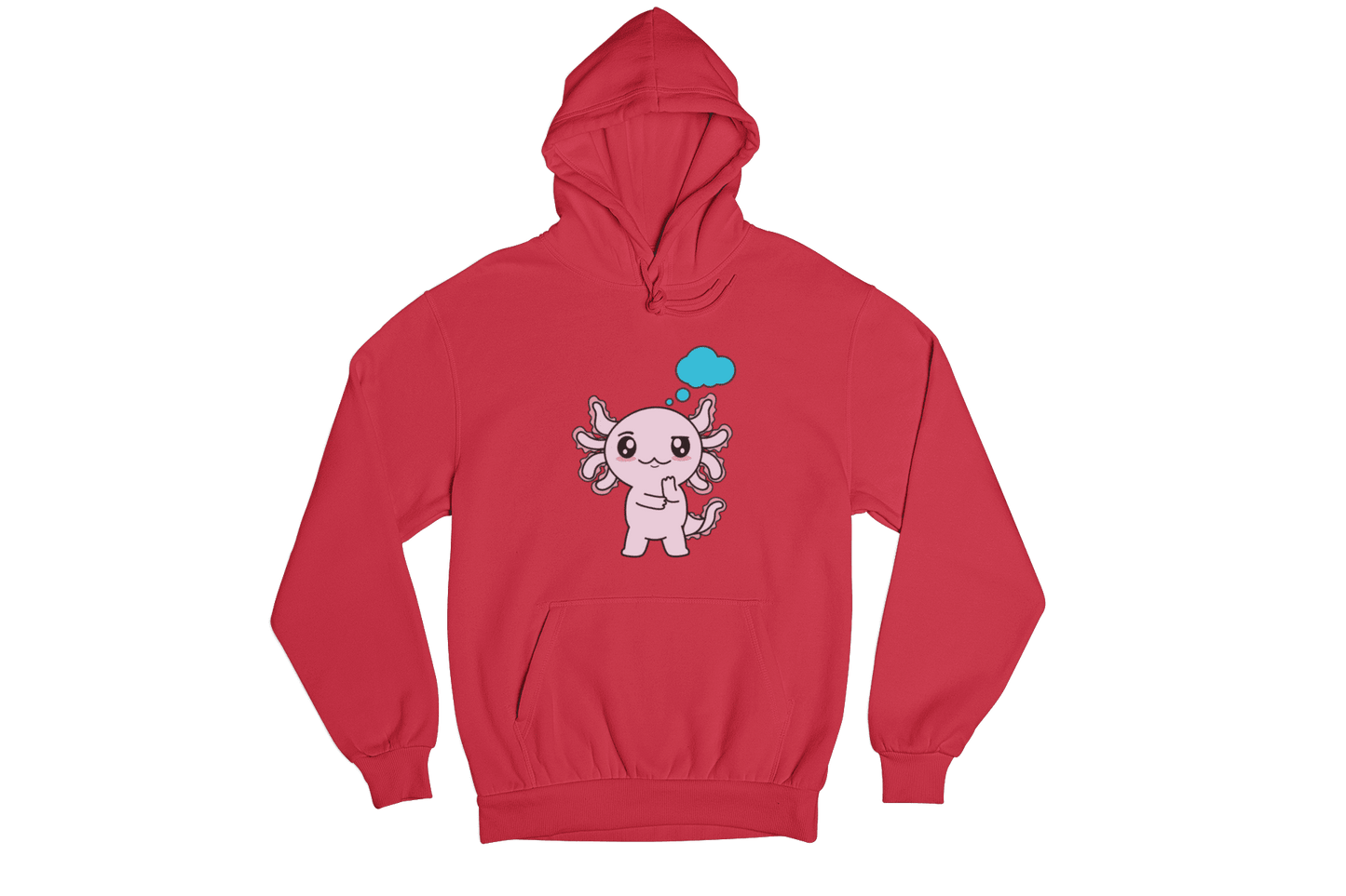 Hoodie Axolotzin Pensando Ajolote Unisex
