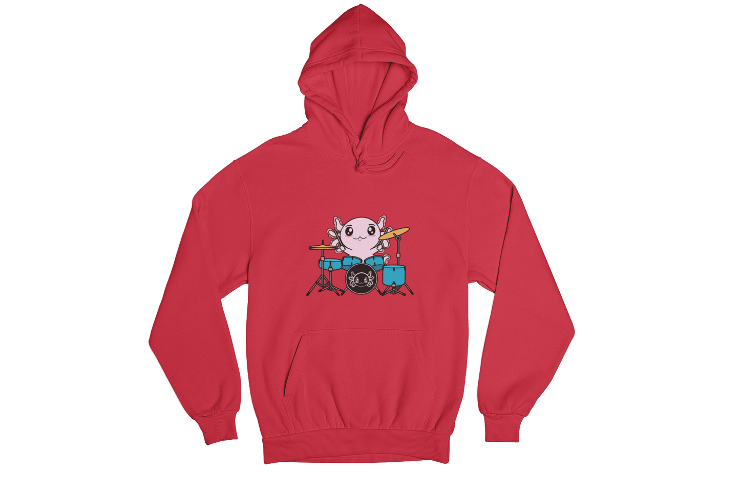 Hoodie Axolotzin Baterista Ajolote Unisex
