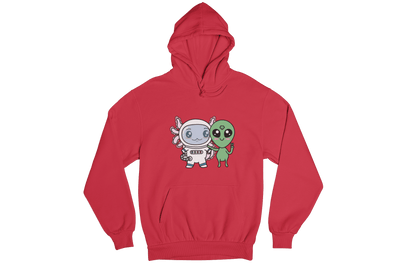 Hoodie Axolotzin Y Marcianito Ajolote Unisex