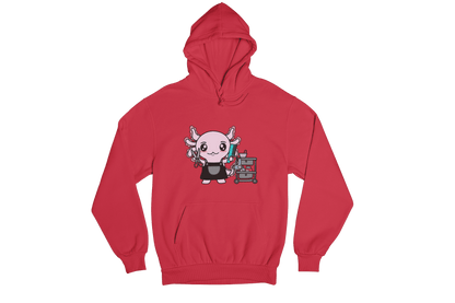 Hoodie Axolotzin Barbero Ajolote Unisex