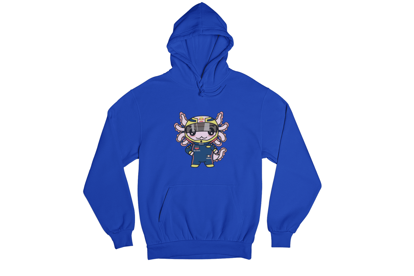 Hoodie Axolotzin Piloto De Carreras Ajolote Unisex