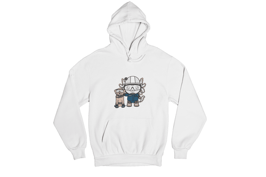 Hoodie Axolotzin Rescatista Ajolote Unisex