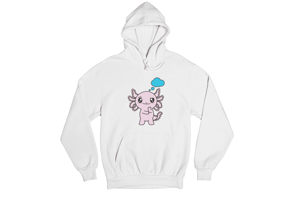 Hoodie Axolotzin Pensando Ajolote Unisex