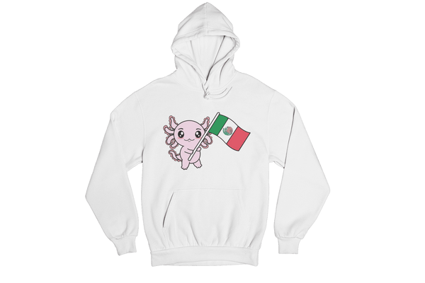 Hoodie Axolotzin Bandera Ajolote Unisex