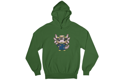 Hoodie Axolotzin Piloto De Carreras Ajolote Unisex