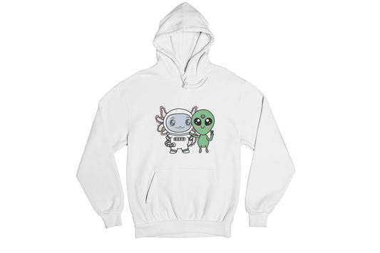 Hoodie Axolotzin Y Marcianito Ajolote Unisex