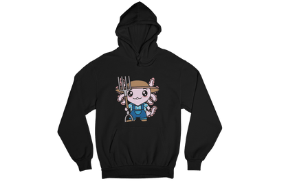 Hoodie Axolotzin Granjero Ajolote Unisex