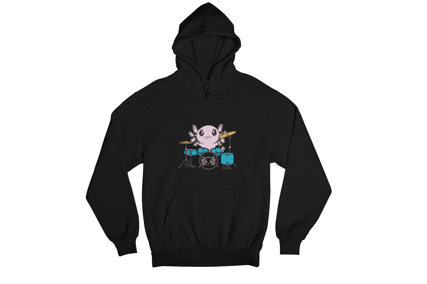 Hoodie Axolotzin Baterista Ajolote Unisex