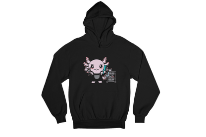 Hoodie Axolotzin Barbero Ajolote Unisex