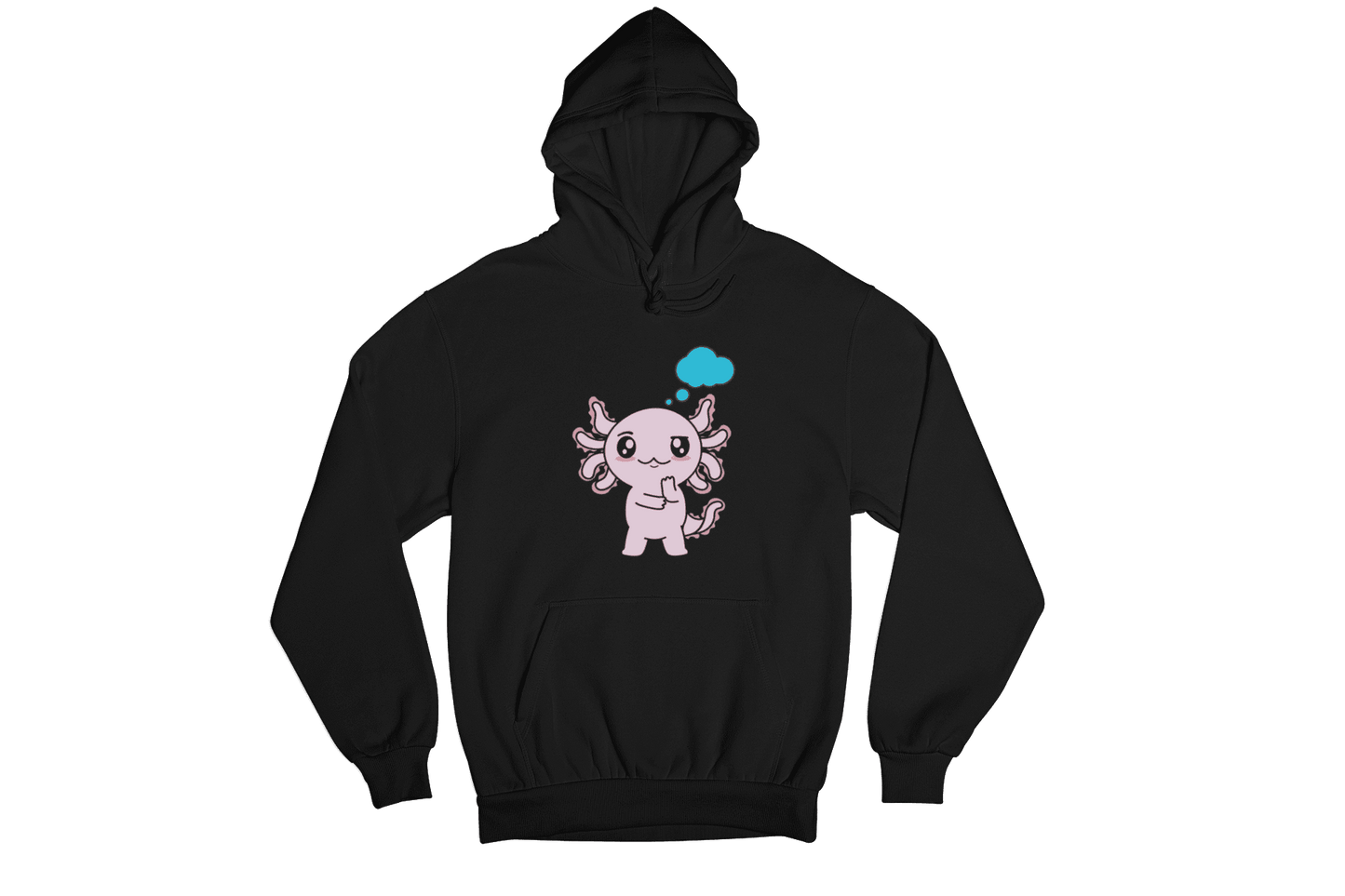 Hoodie Axolotzin Pensando Ajolote Unisex