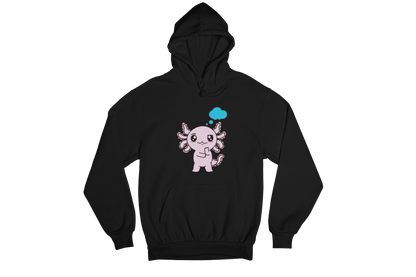 Hoodie Axolotzin Pensando Ajolote Unisex