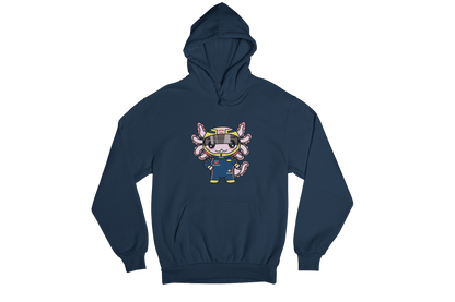 Hoodie Axolotzin Piloto De Carreras Ajolote Unisex