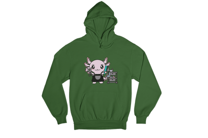 Hoodie Axolotzin Barbero Ajolote Unisex